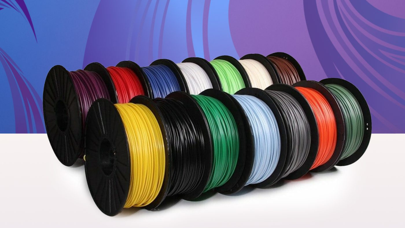 Filamentos con muestras de colores