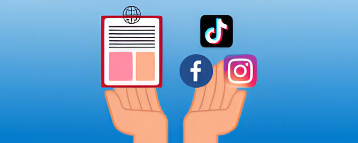 Redes sociales integradas en páginas web